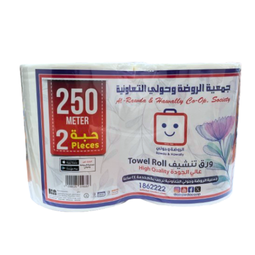 الروضة ورق تنشيف 2 * 250متر